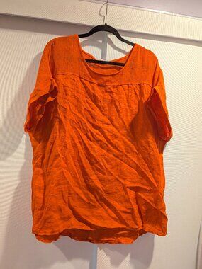 Bellambra Linen Short Sleeve Blouse